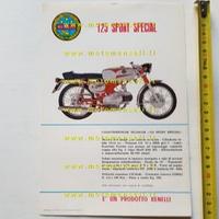Benelli 125 Sport Special 1970 depliant originale