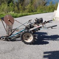 falciatrice con sega circolare e carrello