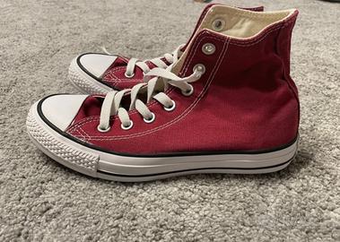 Converse top velluto bordeaux