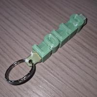 Porta chiavi stampato 3D con nome personalizzato