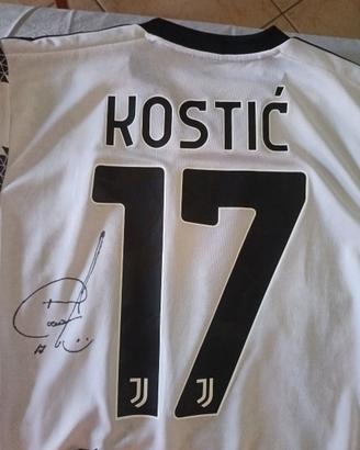 Maglia originale Kostic autografata stagione 22/23