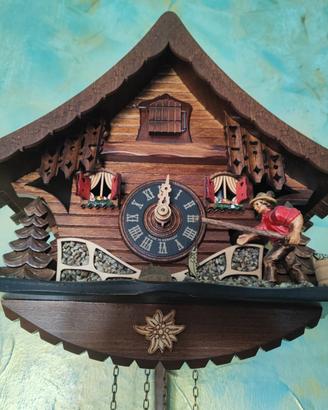 Orologio a cucù originale tedesco Regula 25