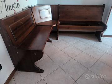 Panca angolare con tavolo