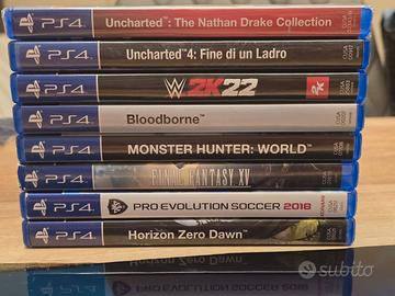Lotto giochi ps4 Bloodborne/Horizon/Uncharted/Mons