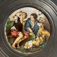 Piatto scultura antico ceramica