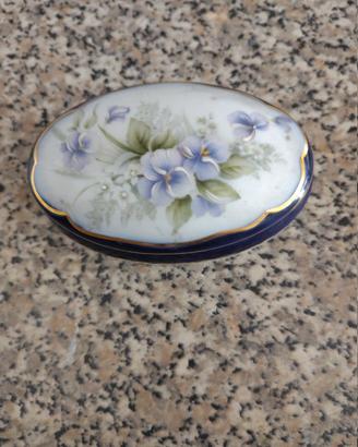 Portagioie in porcellana Limoges vintage