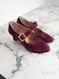 Mary Jane vintage, n. 37, vera pelle e vero cuoio
