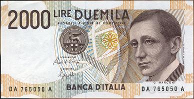 2.000 lire Marconi