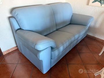 Divano letto La Meteora in vera pelle – 4 posti