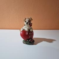 Statuina Cane con Cuore "I Love You"