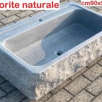 Lavello lavandino per cucina in pietra 90x50 cm 3