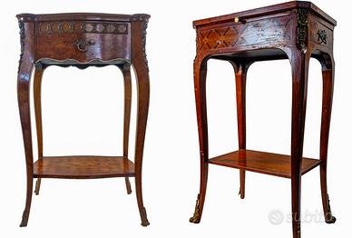 Set di tavolini in stile Luigi XV fine 800