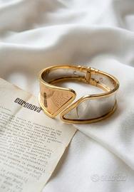 Bracciale Rigido Vintage Euronova :Oro-Nickel-Rame