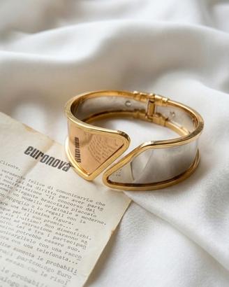 Bracciale Rigido Vintage Euronova :Oro-Nickel-Rame