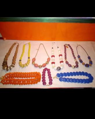 Collane vintage nuove 9pz