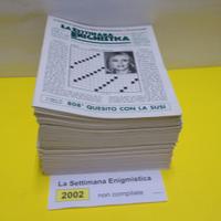 LA SETTIMANA ENIGMISTICA, anno 2002, NON compilati