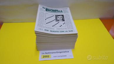 LA SETTIMANA ENIGMISTICA, anno 2002, NON compilati
