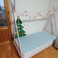 Lettino con materasso 80x160