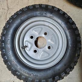 Coppia ruote 8" attacco Fiat 4x100 
