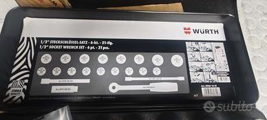 Set chiavi a bussola WÜRTH ZEBRA 1/2” – 21 pezzi