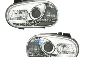 FARI VOLKSWAGEN VW GOLF 4 LUCE DIURNA LED FONDO CR