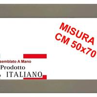 Cornice in legno Grigia lucida misura cm. 50x70