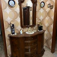 Mobile da ingresso bombato cassettiera e specchio