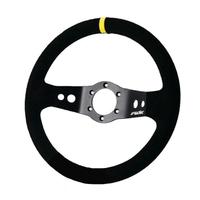 Volante sportivo a calice Rally in camoscio