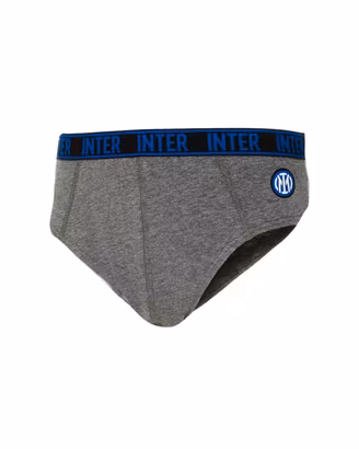Slip Uomo INTER Taglia XL - Grigio Scuro Melange