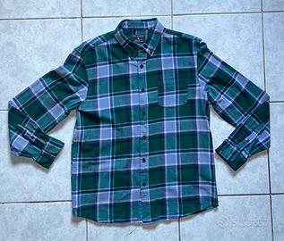 Camicia Uomo Primark Verde Azzurro Rosa Quadri