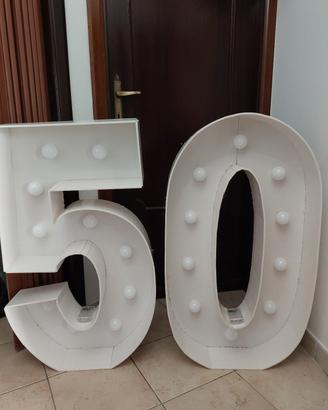 Numero 50 per feste compleanno