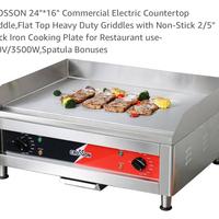 Piastra per grillia elettrica professionale crosso