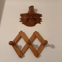 Appendiabiti estensibile in legno vintage