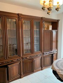 Mobile soggiorno legno massiccio stile classico