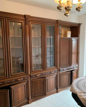 Mobile soggiorno legno massiccio stile classico