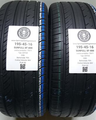 2 GOMME 195 45 16 SUNFULL A75971