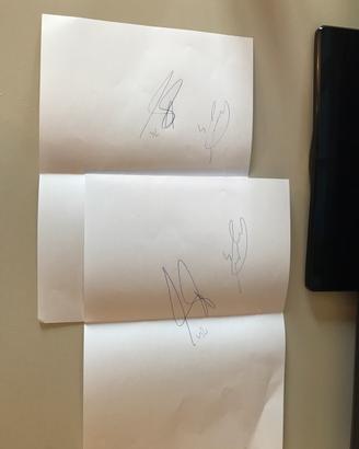 Firma di Antoine Bernede e quella di Sandi Lovric