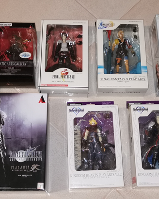 Final Fantasy e Kingdom Hearts Play Arts