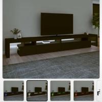 Mobile porta tv nero con luci Led 