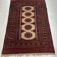 Tappeto Pakistano Vintage in Lana Fatto a Mano