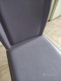 sedie moderne color viola