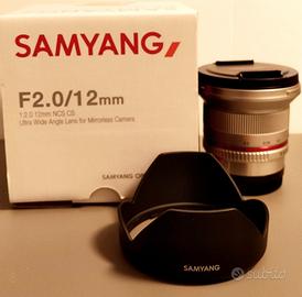 obiettivo Samyang 12 mm per Fuji