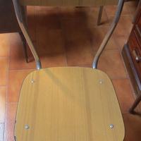 Sedia in formica e in vinile anni '70