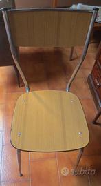 Sedia in formica e in vinile anni '70