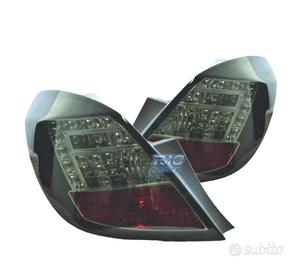 FANALI OPEL CORSA D 06-14 A LED SFONDO NERO AFFUMI