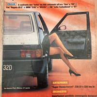 Quattroruote Uno turbo VS R5 turbo giugno 1985