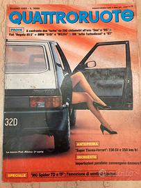 Quattroruote Uno turbo VS R5 turbo giugno 1985