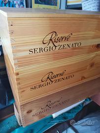 Cassette di legno vuote per vino