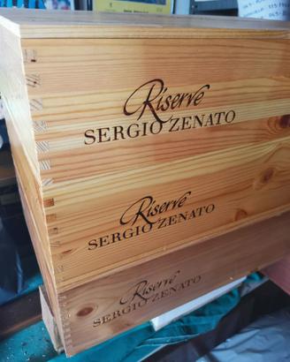 Cassette di legno vuote per vino