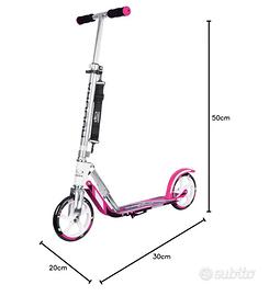 HUDORA monopattino bianco e rosa